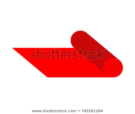 Red Path Isolated Red Carpet On Roll Vector Illustration Сток-фото © MaryValery