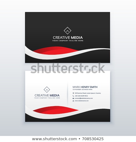 Stockfoto: Stylish Business Card Design Template