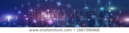 Foto stock: Social Media Dashboard Concept Banner Header