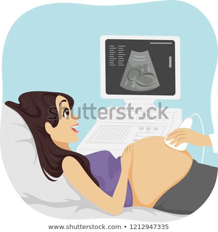 Stock photo: Teen Girl Young Prenatal Care Illustration