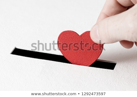 Stock photo: Donation Box And Red Heart