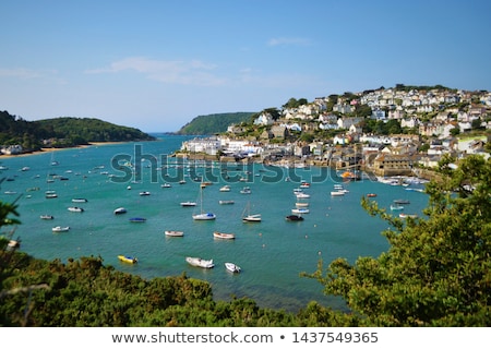 Stok fotoğraf: Boats In The Sea At Salcombe