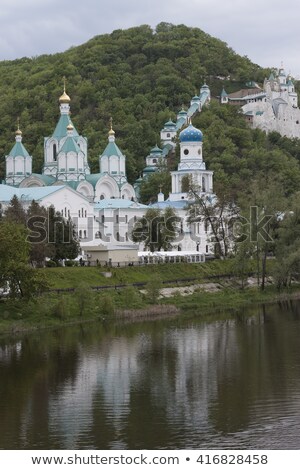 Сток-фото: Svyatogorsk Monastery Landscape In A Cloudy Day