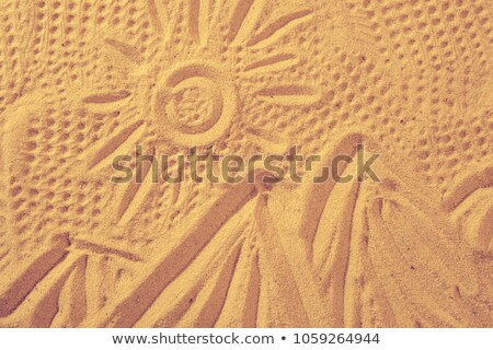 Foto stock: Sun Drawn In The Sand