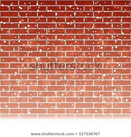 [[stock_photo]]: Christmas Snow And Red Brick Wall