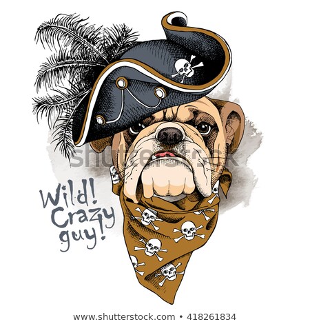 Foto stock: Bulldog Portrait Mascot