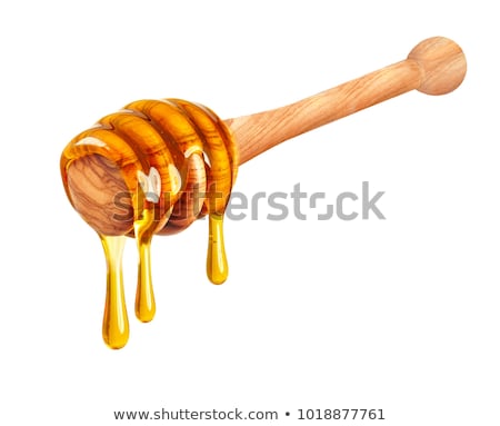 Foto stock: Wooden Honey Dippers