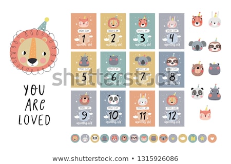 Stok fotoğraf: Vector Set Of Milestone