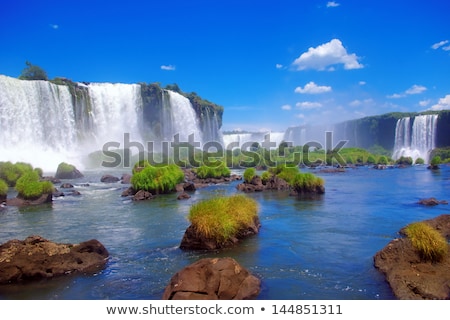 Zdjęcia stock: Waterfall At Iguassu Falls