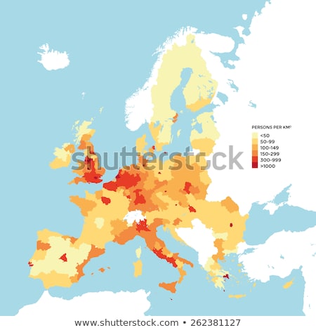 ストックフォト: Small And Large Population Density