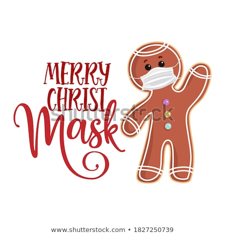 ストックフォト: Gingerbread Man With Christmas Decorations