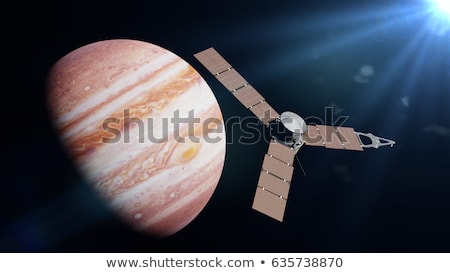 Stock photo: Juno Spacecraft And Jupiter