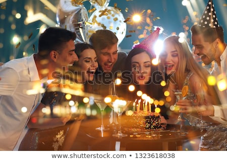 Foto d'archivio: People Celebrating Birthday Party Holiday Event