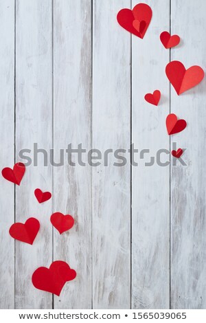 Foto stock: Minimal Love Hearts Background With Text Space