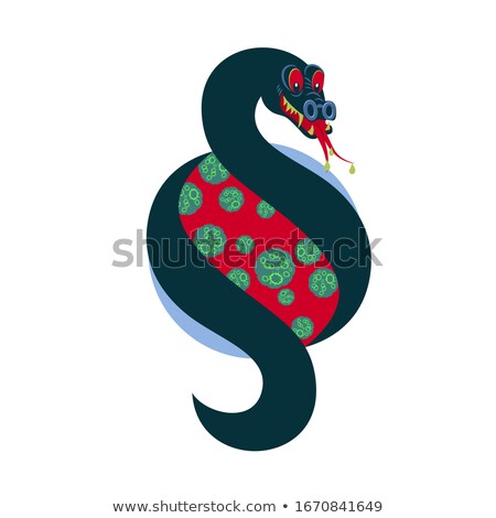 [[stock_photo]]: Snake Entwined Around The Planet Symbolizing A Virus Infection