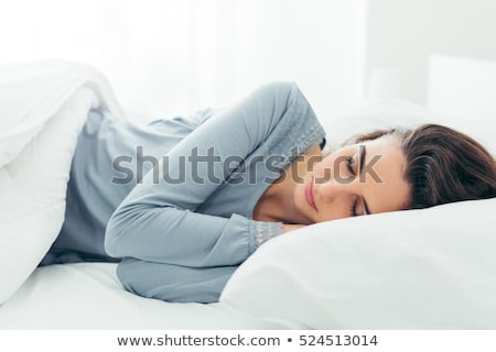 Foto stock: Sleeping Young Woman