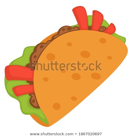 ストックフォト: Crunchy Delicious Burrito With Beef And Cheese