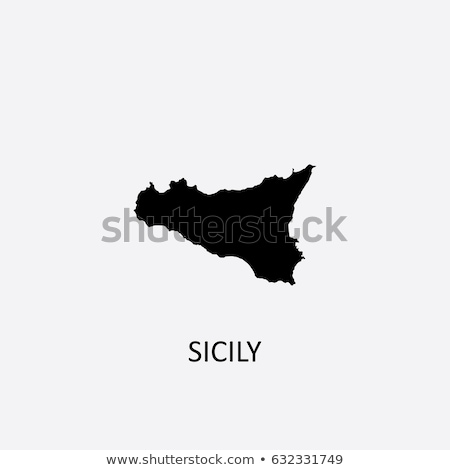 ストックフォト: Map Of Sicily