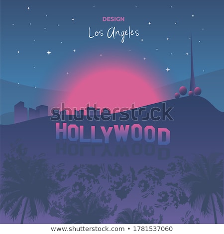 [[stock_photo]]: Sunset In Hollywood Mountains