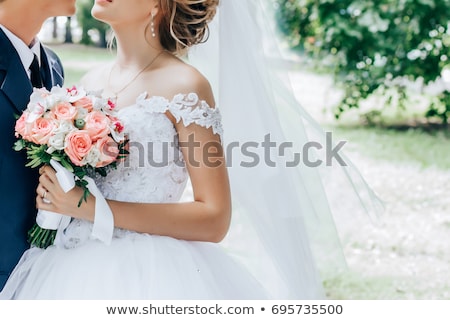 Foto stock: Beautiful Bouquet In Hands Of The Bride