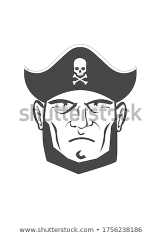 Stockfoto: Bearded Pirate With Pirathat