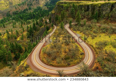 Stock fotó: Old Columbia Highway At Rowena Crest