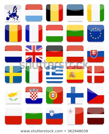 Stock photo: Square Icon With Flag Of Estonia