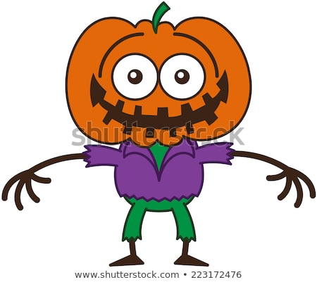 Surprised Cartoon Scarecrow Сток-фото © zooco