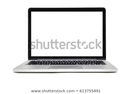 Foto stock: Laptop Isolated On White