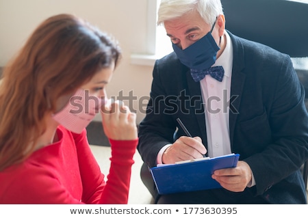 [[stock_photo]]: Woman Visiting Psychologist To Treat Depression