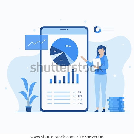 Foto stock: Portfolio Income Concept Landing Page