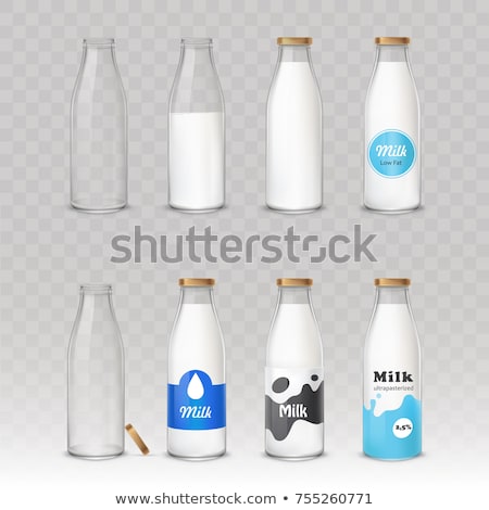 Stock fotó: Baby Yoghurt And Milk Bottle