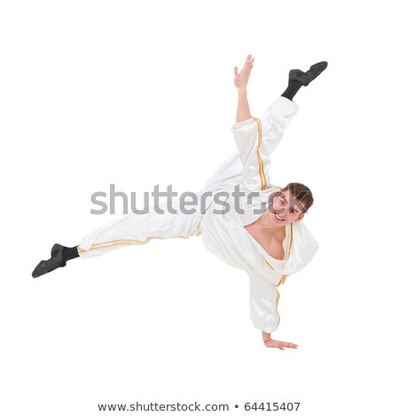 Attractive Young Dancer Makes Splits Foto d'archivio © StepStock