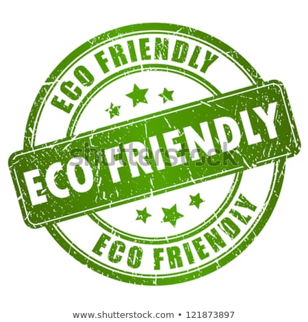 ストックフォト: Eco Friendly Green Vector Icon Button