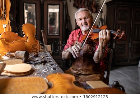 Stock fotó: Part Old Fashioned Violin