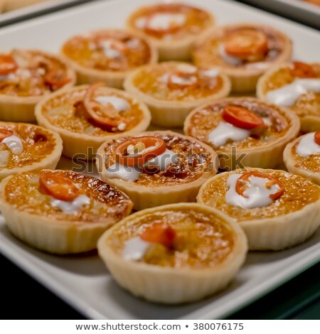 Foto stock: Asian Fusion Food Steamed Fish With Curry Paste In Tart