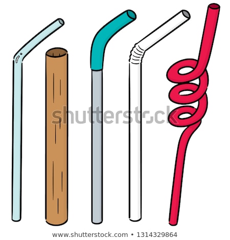 Glass With Drinking Straw Sketch Icon Stock photo © olllikeballoon