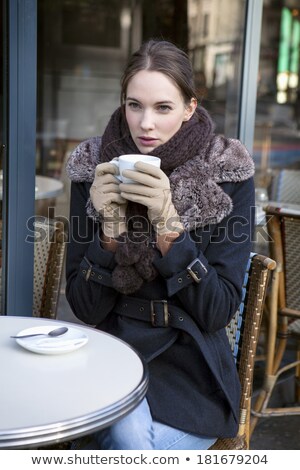 Сток-фото: Women On Terrace Of Caf