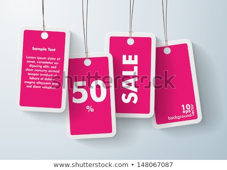 Foto d'archivio: Sale Tags With Info About Discounts On Vector Web
