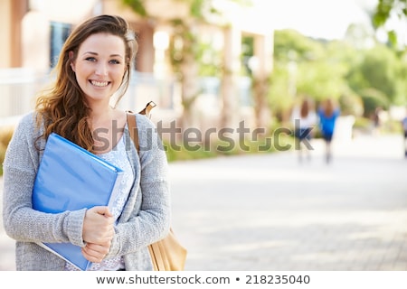 ストックフォト: Portrait Of Female University Student Outdoors On Campus