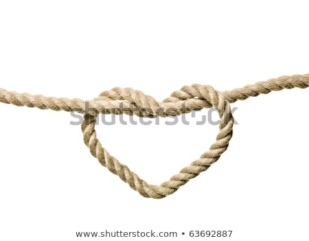 Rope In The Shape Of Heart Zdjęcia stock © Gemenacom