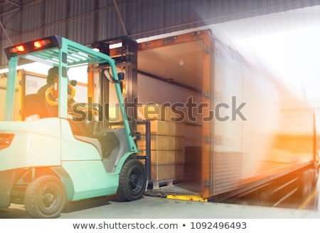 Stock photo: Forklift Loading