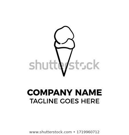 Stockfoto: Types Of Ice Cream - Set Of Vector Line Design Style Icons