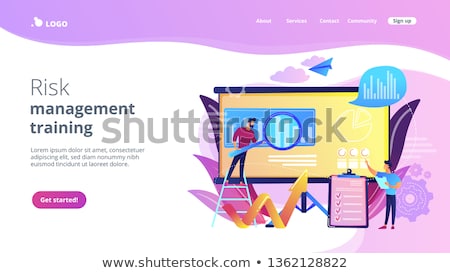 Stock photo: Risk Management - Web Template In Trendy Colors