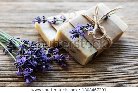 Foto stock: Lavender Soap And Decoration