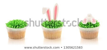 Zdjęcia stock: Easter Cupcake Isolated On White