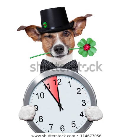 Stock foto: Chimney Sweeper Dog Watch Clock