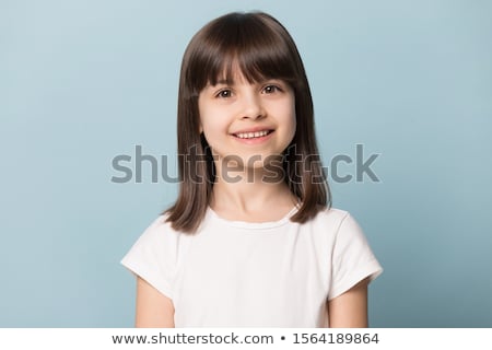 Stock photo: Smiling Young Beautiful Girl With Brown Hair