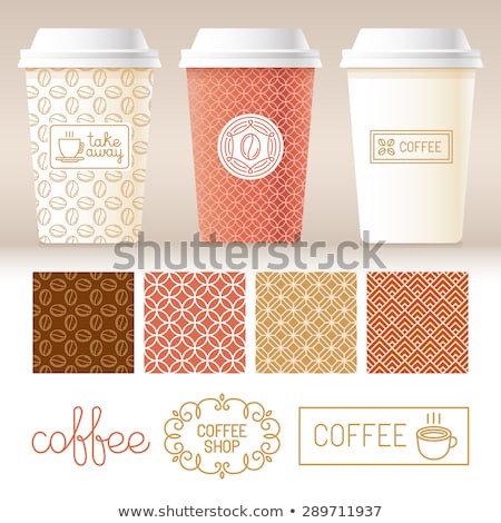 Stok fotoğraf: Coffee Tea Drink Cup Package Packaging Vector Icon