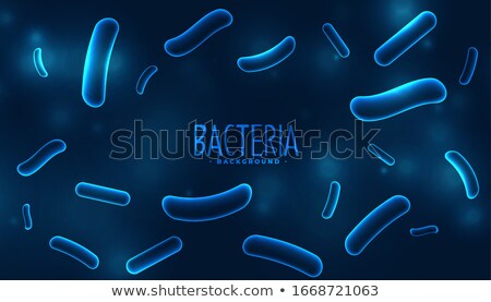 Zdjęcia stock: Microscopic Virus Or Bacteria Florating Background Design